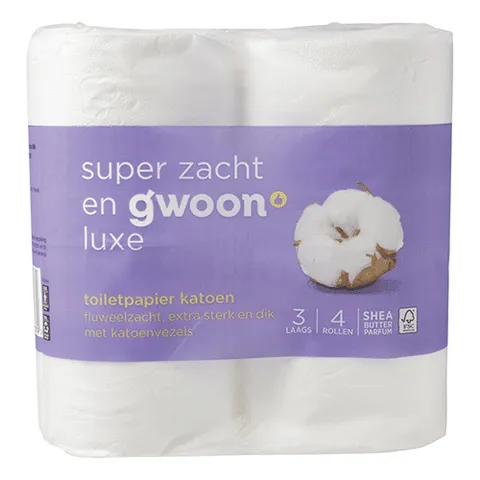 Gwoon toiletpapier 4 rollen