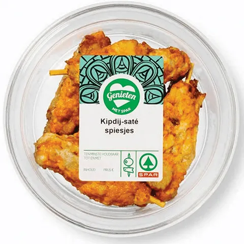 Spar kipdijsaté spiesjes 100 gram