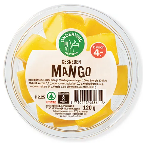 Spar mango blokjes 120 gram