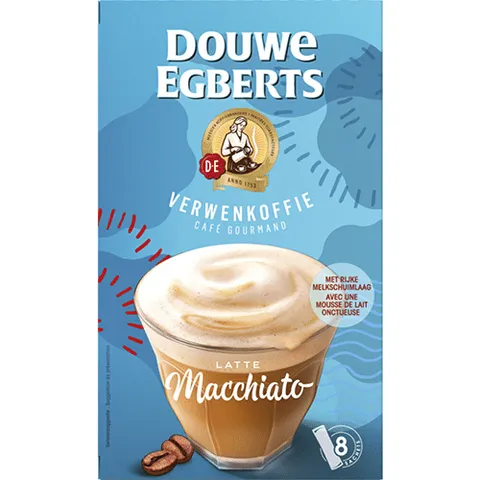 Douwe Egberts verwenkoffie latte macchiato 130 gram