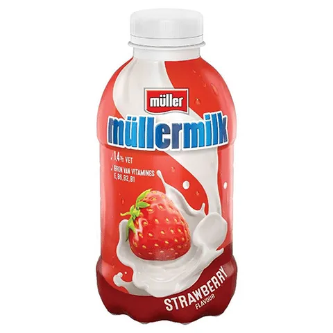 Muller muellermilk aardbei 376ml