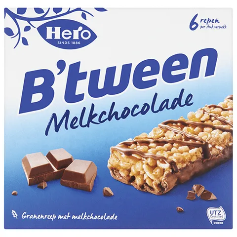 Hero btween melkchoco 150 gram