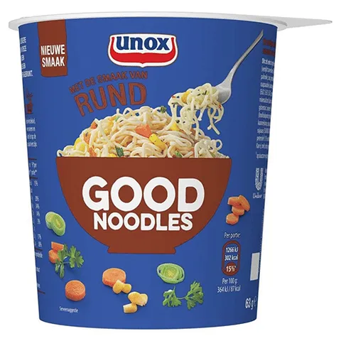 Unox good noodles cup beef 63 gram