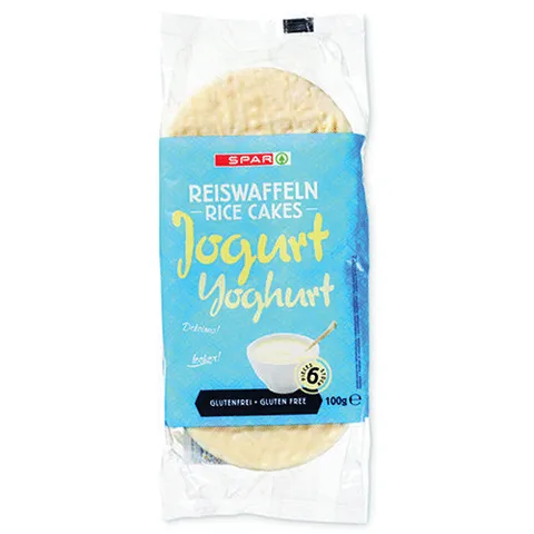 Spar rijstwafels met yoghurt 100 gram