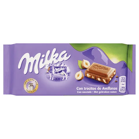 Milka tablet gebroken noot 100 gram