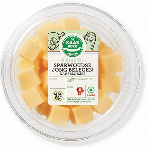 Sparwoudse jong belegen blokjes 130 gram