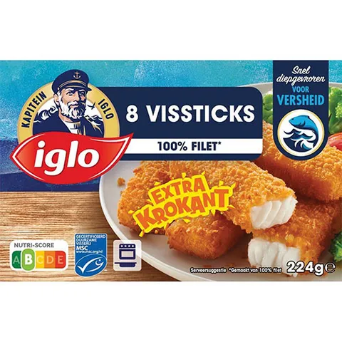 Iglo vissticks 8 stuks