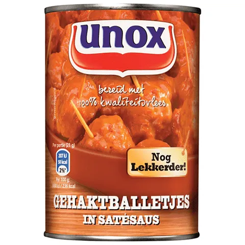 Unox gehaktbal satésaus 420 gram