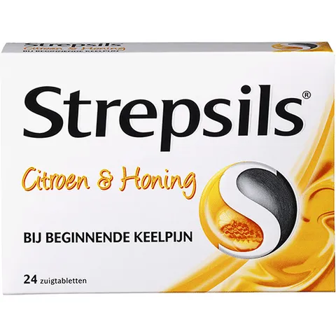 Strepsils citroen en honing 24 stuks