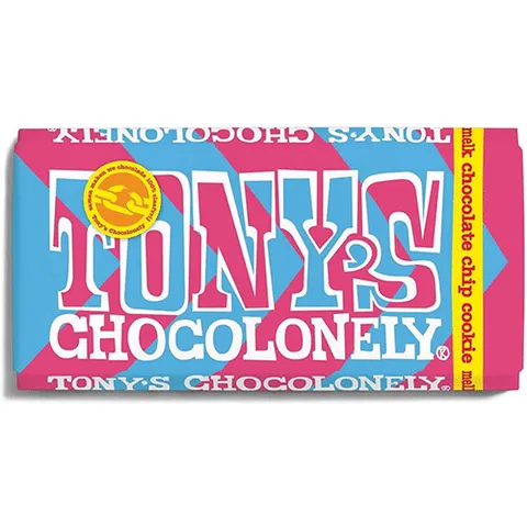 Tony's chocolonely melk chocolate chip 180 gram