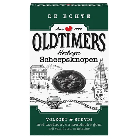 Oldtimers drop volzoete scheepsknopen 235 gram