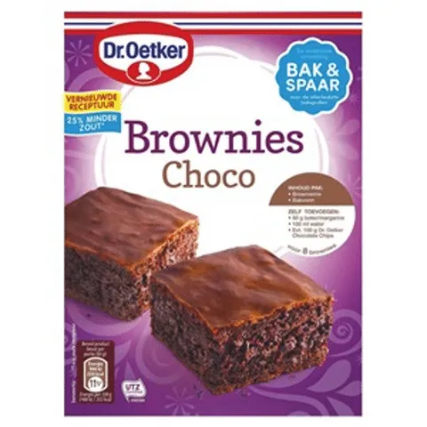 Dr. Oetker mix voor brownies 360 gram