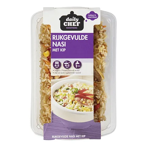 Daily Chef rijkgevulde nasi met kip 350 gram