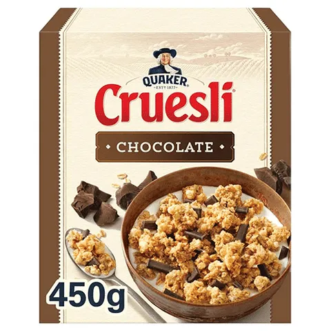 Quaker cruesli chocolade 450 gram
