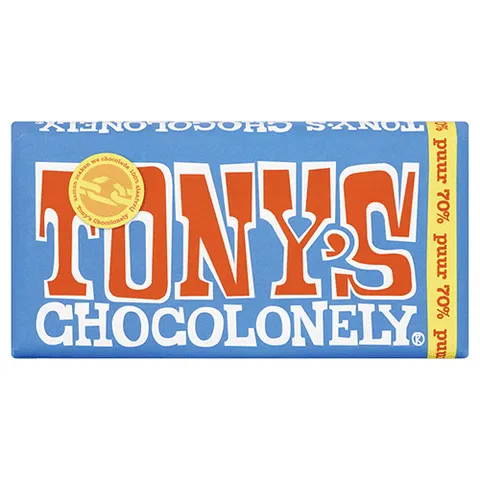 Tony's chocolonely chocolade puur 180 gram