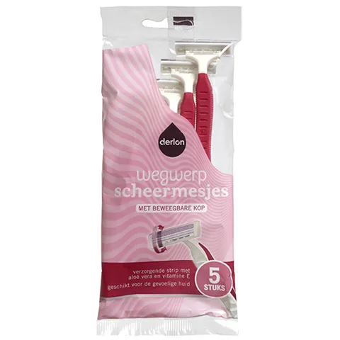 Derlon dames wegwerpscheermesjes 5 stuks