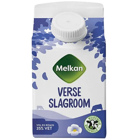 Melkan slagroom vers 250ml