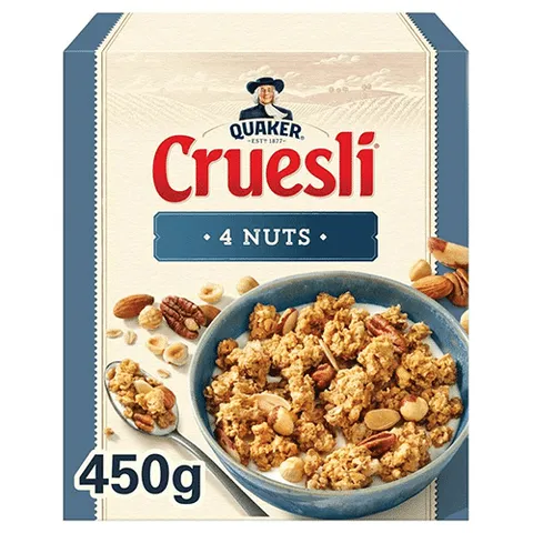 Quaker cruesli 4 noten 450 gram