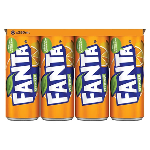 Fanta orange regular 8-pack
