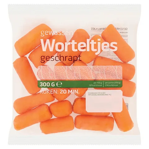 Lekker-Makkelijk waspeen 300 gram