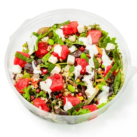 Watermeloen feta salade