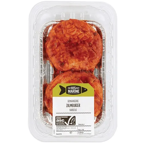 Vis mari zalmburger bbq 200 gram