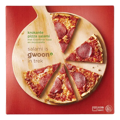 Gwoon krokante pizza salami 320 gram