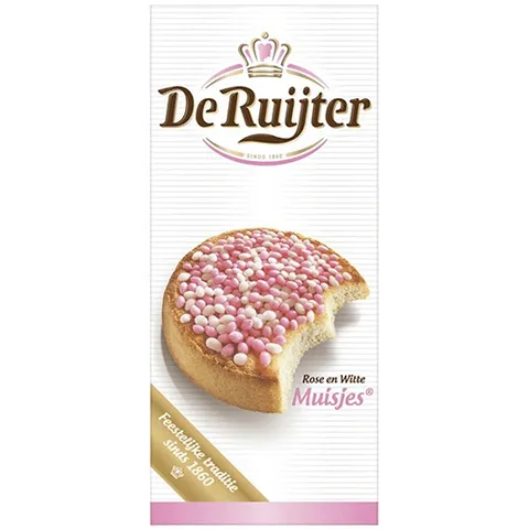 De Ruijter muisjes roze wit 330 gram