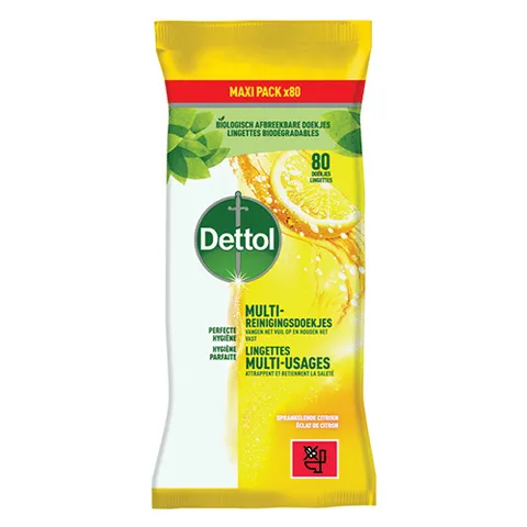 Dettol doekjes citrus 80 stuks