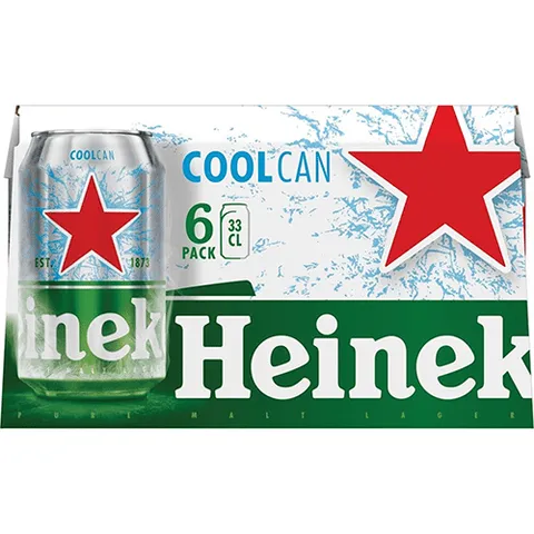 Heineken pils blik 6x330ml cool