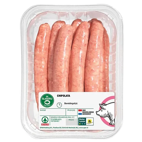Varkens chipolata 300 gram