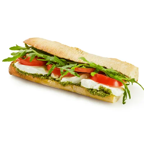 Broodje wit rustiek caprese