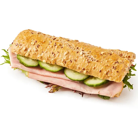 Broodje meergranen ham