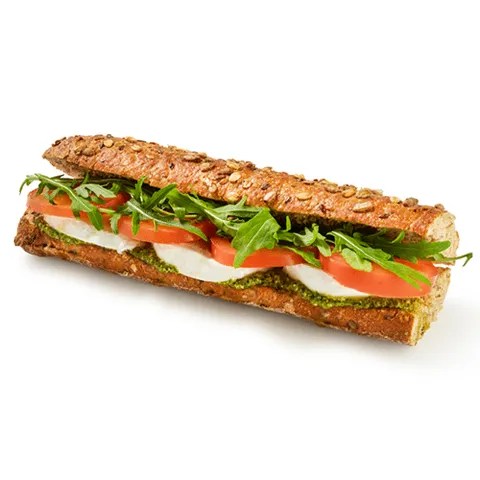 Broodje meergranen caprese