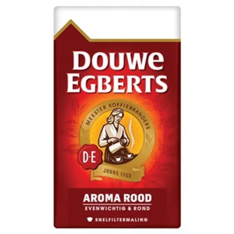 DE snelfilterkoffie aroma rood 250 gram