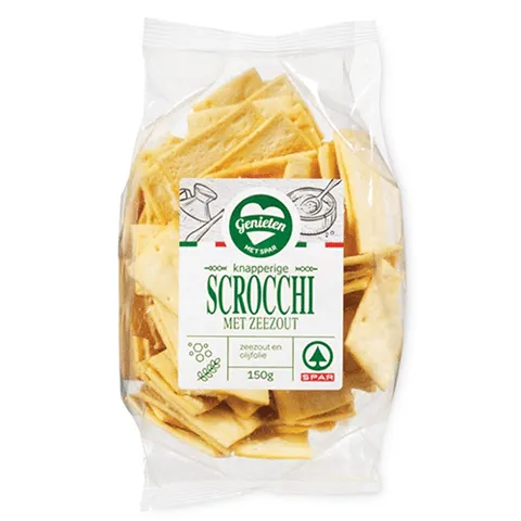 Spar scrocchi zeezout 150 gram