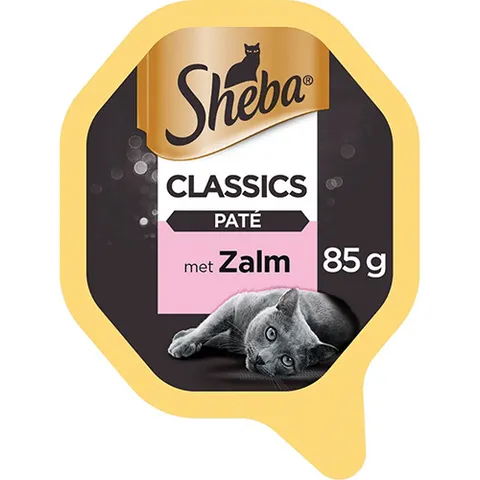 Sheba Classic Kattenvoeding paté met zalm 85 gram