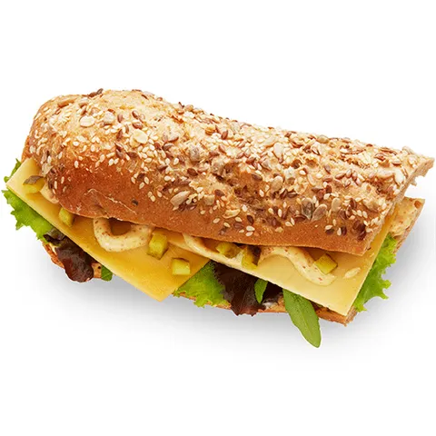 Broodje meergranen oude kaas