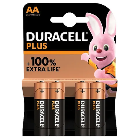 Duracell AA alkaline plus 97 gram
