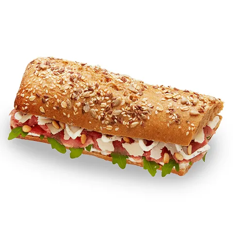 Broodje meergranen carpaccio