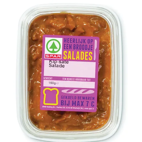 Spar kip saté salade 150 gram
