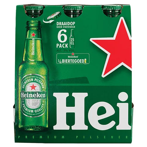 Heineken pils mono fles 6x250 ml