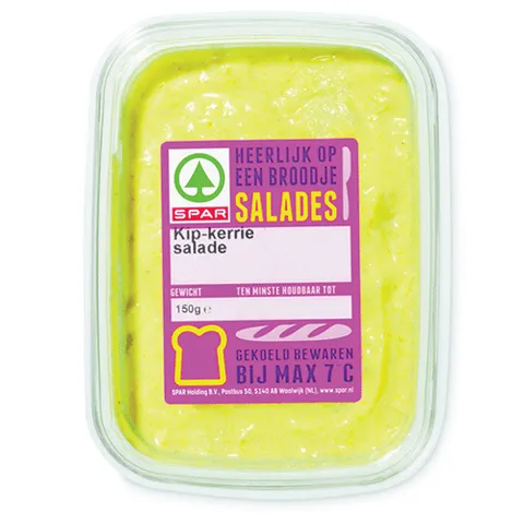Spar kip kerrie salade 150 gram