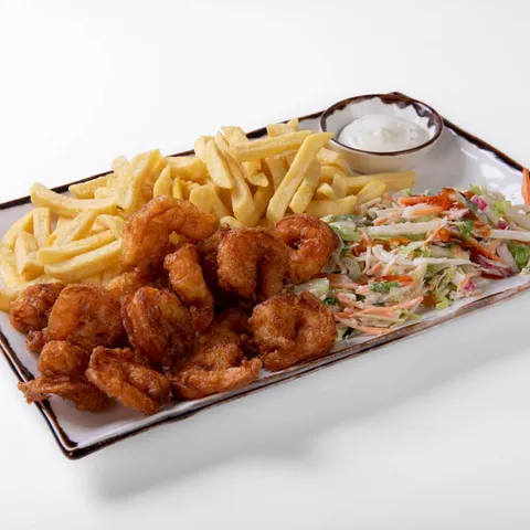 Gefrituurde gamba menu