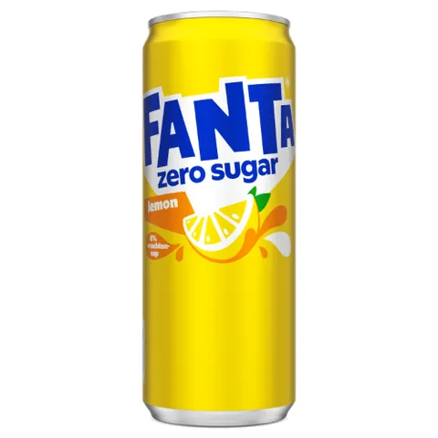 Fanta lemon no sugar blikje