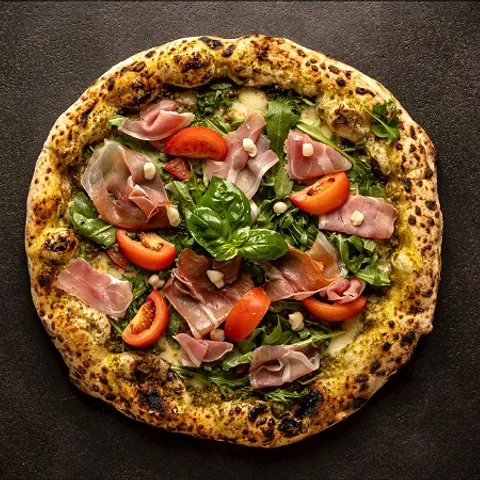 Pizza pesto e parma