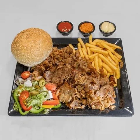 Döner schotel kalfsvlees