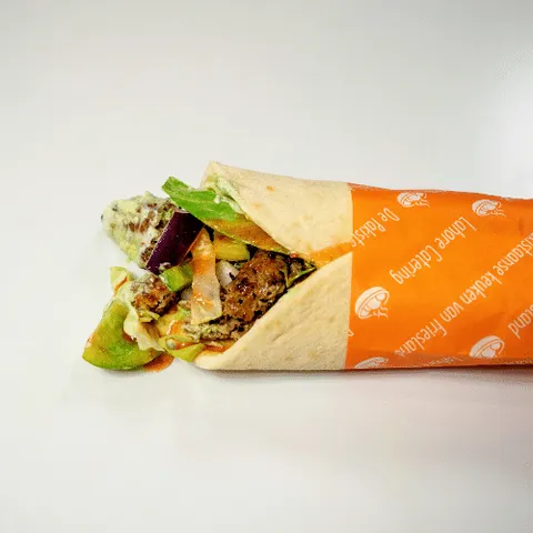 Kebab wrap met kip