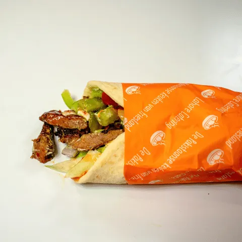 Beef jalfrezi wrap