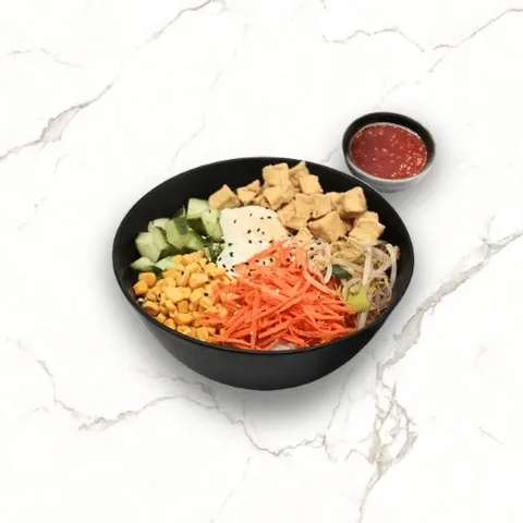 Bimibap fried tofu